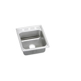 ELKAY  LRADQ1720502 Lustertone Classic Stainless Steel 17" x 20" x 5", 2-Hole Single Bowl Drop-in ADA Sink with Quick-clip