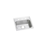 ELKAY  LRADQ1919400 Lustertone Classic Stainless Steel 19-1/2" x 19" x 4", 0-Hole Single Bowl Drop-in ADA Sink with Quick-clip