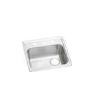 ELKAY  LRAD191865R3 Lustertone Classic Stainless Steel 19" x 18" x 6-1/2", 3-Hole Single Bowl Drop-in ADA Sink with Right Drain