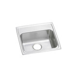 Elkay Lustertone Classic Stainless Steel 19" x 18" x 6", 0-Hole Single Bowl Drop-in ADA Sink - LRAD1918600