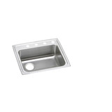 Elkay Lustertone Classic Stainless Steel 22" x 19-1/2" x 6", Single Bowl Drop-in ADA Sink - LRAD221960L0