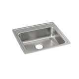 Elkay Lustertone Classic Stainless Steel 22" x 19-1/2" x 6-1/2", Single Bowl Drop-in ADA Sink - LRAD2219650