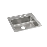 Elkay Lustertone Classic Stainless Steel 22" x 19-1/2" x 6-1/2", Single Bowl Drop-in ADA Sink - LRAD221965MR2