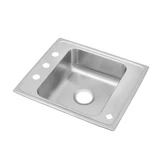 Elkay Lustertone Classic Stainless Steel 22" x 19-1/2" x 7-1/2", Single Bowl Drop-in Classroom Sink - DRKR22202LM