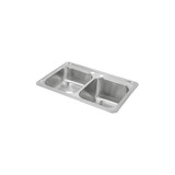 ELKAY  STCR3322R2 Celebrity Stainless Steel 33" x 22" x 10-1/4", 2-Hole Equal Double Bowl Drop-in Sink with Left Small Bowl