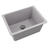 Elkay Quartz Classic 25" x 18-1/2" x 11-13/16", Undermount Laundry Sink with Perfect Drain, Greystone - ELGU251912PDGS0
