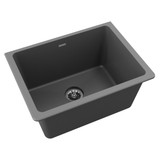 Elkay Quartz Classic 25" x 18-1/2" x 11-13/16", Undermount Laundry Sink with Perfect Drain, Dusk - Gray - ELGU251912PDGY0