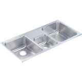 Elkay Lustertone Classic Stainless Steel 43" x 22" x 7-7/8", Triple Bowl Drop-in Sink - LCR43220