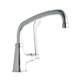 ELKAY  LK535AT12T6 Single Hole with Single Control Faucet with 12" Arc Tube Spout 6" Wristblade Handle -Chrome