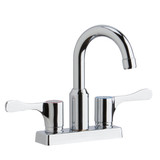 Elkay 4" Centerset Exposed Deck Mount Faucet with Arc Spout and 4" Lever Handles - LKD24898BHC
