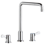 Elkay Deck Mount Faucet with Arc Tube Spout and 2-5/8" Lever Handles -Chrome - LKD2432C