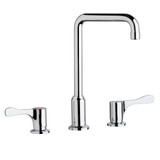 ELKAY  LKD2437BHC 8" Centerset Concealed Deck Mount Faucet with Arc Tube Spout and 4" Lever Handles -Chrome