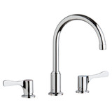 ELKAY  LKD2439BHC 8" Centerset Concealed Deck Mount Faucet with Arc Spout and 4" Lever Handles -Chrome