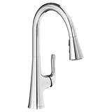 Elkay Harmony Single Hole Kitchen Faucet with Pull-down Spray and Forward Only Lever Handle -Chrome - LKHA1041CR