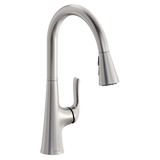 Elkay Harmony Single Hole Kitchen Faucet with Pull-down Spray and Forward Only Lever Handle -Lustrous Steel - LKHA1041LS