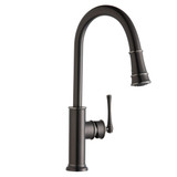 Elkay Explore Single Hole Kitchen Faucet with Pull-down Spray and Forward Only Lever Handle -Antique Steel - LKEC2031AS