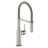 Elkay Avado Single Hole Kitchen Faucet with Semi-professional Spout and Forward Only Lever Handle -Lustrous Steel - LKAV1061LS