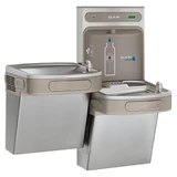 Elkay ezH2O Bottle Filling Station & Versatile Bi-Level ADA Vandal-Resistant Cooler, Filtered Non-Refrigerated - Stainless - LZSTLDDWSVRSK