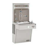 Elkay ezH2O Bottle Filling Station, & Single High Efficiency Vandal-Resistant Cooler, Filtered Refrigerated - Stainless - LVRCGRN8WSK