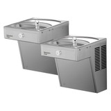 Elkay Halsey Taylor Wall Mount Vandal-Resistant GreenSpec Bi-Level, ADA Cooler Non-Filtered Refrigerated - Stainless - 8754080083