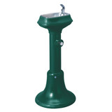 ELKAY  76048812161 Halsey Taylor Outdoor Cast Iron Drinking Fountain Non-Filtered Non-Refrigerated Freeze Resistant Forest Green