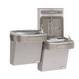 Elkay ezH2O Bottle Filling Station & Versatile Bi-Level ADA Cooler, High Efficiecny Non-Filtered Refrigerated -Light Gray - EZSTLG8WSLK