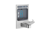 ELKAY  HTHBWF-OVLEBP-I Halsey Taylor HydroBoost Bottle Filling Station & Integral OVL-II Fountain Filtered Non-Refrigerated - Stainless