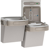 Elkay ezH2O Bottle Filling Station & Versatile Bi-Level ADA Vandal-Resistant Cooler, Non-Filtered Refrigerated -Light Gray - EZSTL8WSVRLK