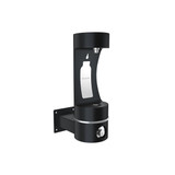 Elkay Outdoor ezH2O Single Arm Bottle Filling Station Wall Mount, Non-Filtered Non-Refrigerated Freeze Resistant - Black - LK4405BFFRKBLK