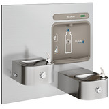 ELKAY  EZWS-EDFP217K ezH2O Bottle Filling Station & Integral Soft Sides Fountain, Non-Filtered Non-Refrigerated - Stainless