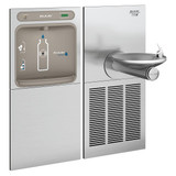 Elkay ezH2O Bottle Filling Station & SwirlFlo Single Fountain, High Efficiency Filtered Refrigerated - Stainless - LZWS-SFGRN8K