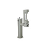 Elkay Outdoor ezH2O Lower Bottle Filling Station Bi-Level Pedestal, Non-Filtered Non-Refrigerated - Gray - LK4420BF1LGRY