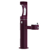 ELKAY  4420BF1UFRKPUR Halsey Taylor Endura II Outdoor HydroBoost Upper Bottle Filling Station Bi-Level Pedestal Non-Filtered Non-Refrigerated FR - Purple