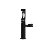 Elkay Outdoor ezH2O Upper Bottle Filling Station Bi-Level Pedestal, Non-Filtered Non-Refrigerated Freeze Resistant - Black - LK4420BF1UFRKBLK
