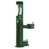 Elkay Outdoor ezH2O Upper Bottle Filling Station Bi-Level, Pedestal with Pet Station Non-Filtered Non-Refrigerated - Evergreen - LK4420BF1UDBEVG