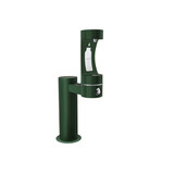 ELKAY  LK4410BFFRKEVG Outdoor ezH2O Bottle Filling Station Single Pedestal, Non-Filtered Non-Refrigerated Freeze Resistant - Evergreen