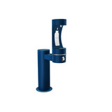 ELKAY  LK4410BFFRKBLU Outdoor ezH2O Bottle Filling Station Single Pedestal, Non-Filtered Non-Refrigerated Freeze Resistant - Blue