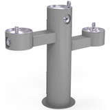 Elkay Outdoor Drinking Fountain Tri-Level Pedestal Non-Filtered, Non-Refrigerated - Gray - LK4430FRKGRY