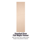 Iron-A-Way Ironing Center - 42 Inch Built In Swiveling Ironing Board With Electric System, Light and Toggle Switch - Right Hinged Flat Maple Veneer Door - AE42WDU