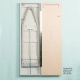 Iron-A-Way Ironing Center - 42" Built In Ironing Board - Right Hinged Flat Maple Veneer Door - IAW42WDU