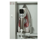 Iron-A-Way Ironing Center - 46" Built In Swiveling Ironing Board and Cabinet - Left Hinged Mirror Door