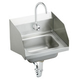 Elkay Stainless Steel 16-3/4" x 15-1/2" x 13", Single Bowl Wall Hung Handwash Sink Kit - CHS1716LRSSACMC