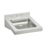 Elkay Sturdibilt Stainless Steel 19" x 23" x 4", Wall Hung Single Bowl Lavatory Sink - WCL1923OSD0