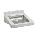 Elkay Sturdibilt Stainless Steel 19" x 23" x 4", Wall Hung Single Bowl Lavatory Sink - WCL1923OSD3