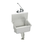 Elkay Stainless Steel 21" x 17-1/2" x 12, Wall Hung Service Sink Kit - ESSW2118C