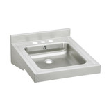 Elkay Sturdibilt Stainless Steel 19" x 23" x 4", Wall Hung Single Bowl Lavatory Sink - WCLWO1923OSD3