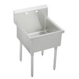 Elkay Sturdibilt Stainless Steel 33" x 27-1/2" x 14" Floor Mount, Single Compartment Scullery Sink - SS81302