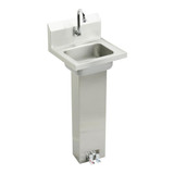 Elkay Stainless Steel 16-3/4" x 15-1/2" x 13", Single Bowl Wall Hung Handwash Sink Kit - CHSP1716C