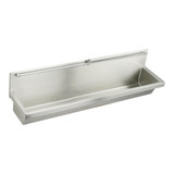 Elkay Stainless Steel 48" x 14" x 8", Wall Hung Multiple Station Urinal Kit - EU4814C