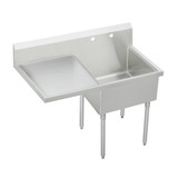 ELKAY  WNSF8124L1 Weldbilt Stainless Steel 49-1/2" x 27-1/2" x 14" Floor Mount, Single Compartment Scullery Sink with Drainboard